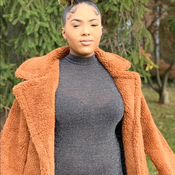 Faux Fur Teddy Over Coat - Picture 5 of 5